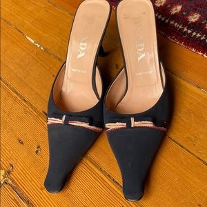 Prada Satin Mules
